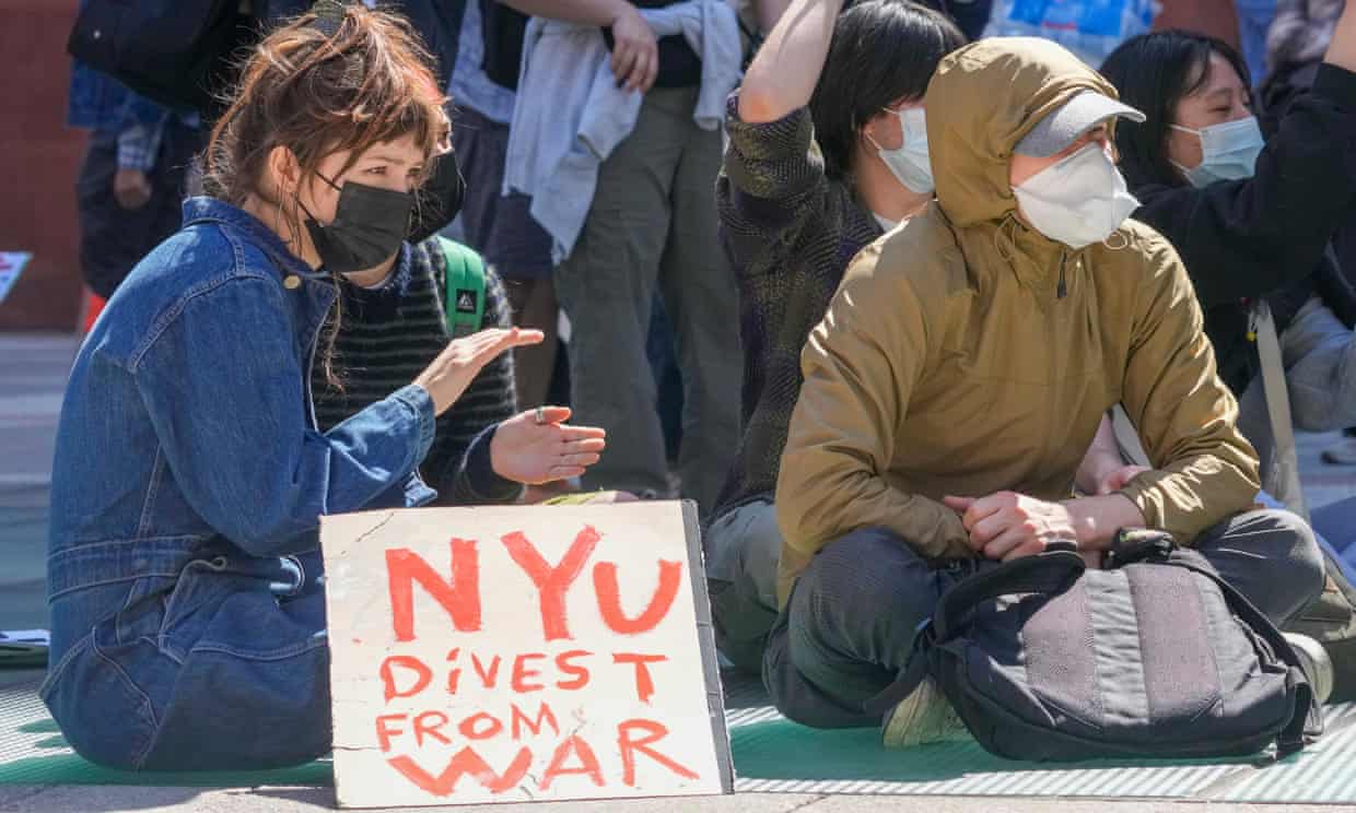 Why is New York University making protesters watch The Simpsons as punishment?