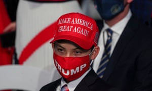 A Trump supporter at the Republican National Convention in Washington.