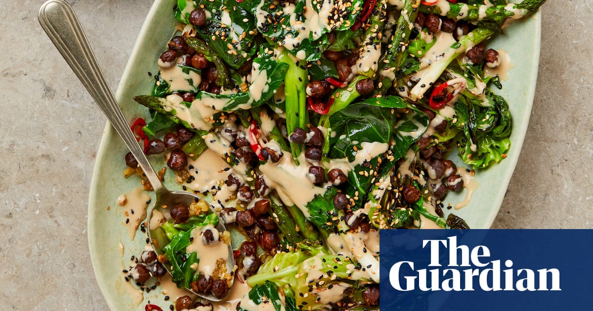 Garlicky greens and beans: Yotam Ottolenghi’s recipes for new-season vegetables