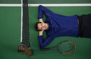 Andy Murray poses for a portrait at the Queens Club