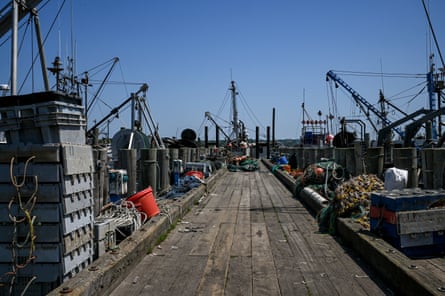 A commercial fishing dock in Montauk, New York. Montauk is the state’s largest commercial fishing port.