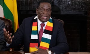 President-elect Emmerson Mnangagwa defends the election in which he was declared winner, on 3 August.