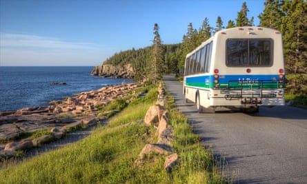 Acadia National Park’s Island Explorer bus service.