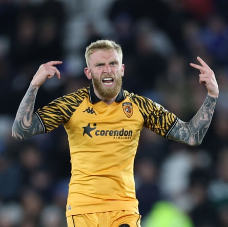 Oli McBurnie celebrates scoring the equaliser.