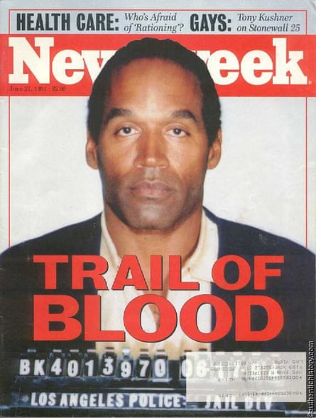 OJ Simpson on the cover of Newsweek, 1994