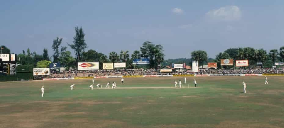 General view of the first Test match played between England and Sri Lanka at Colombo in February 1982.