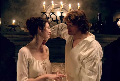 Jamie and Claire’s wedding night in Outlander.