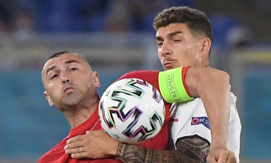 Turkey’s Burak Yilmaz (left) was on the losing side against Italy and has promised a better performance against Wales.