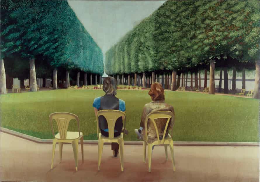 Le Parc des Sources, Vichy, 1970, David Hockney.
