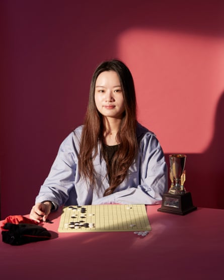 Portrait of Gaoge Wang with Go game