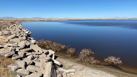 View of Holloman lake on a sunny day