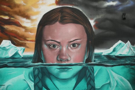 Mural of Greta Thunberg