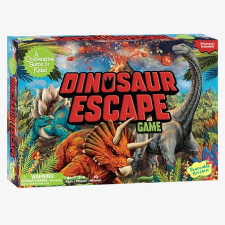 Peaceable Kingdom Dinosaur Escape Award Winning Cooperative Memory Game of Logic and Luck for 2 to 4 Kids Ages 4+