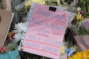 The Sarah Everard memorial on Clapham Common