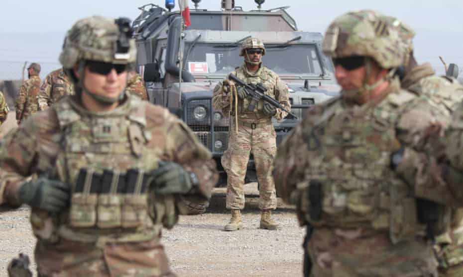 US soldiers, deployed to train Afghan forces, in Herat.