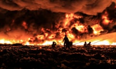 Firefighters tackling a blaze at a Birmingham plastics recycling plant in 2013