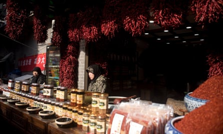 A shop selling spices in Xiyangshi Street.
