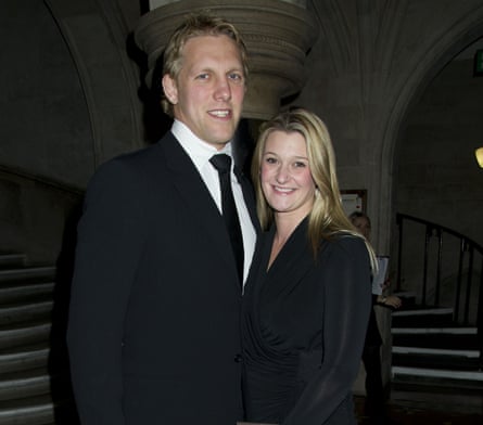 Lewis Moody alongside his wife, Annie