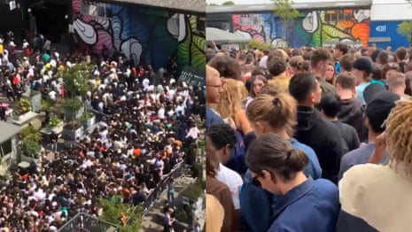 Huge crowds turn up to watch Tyler, The Creator in London – video