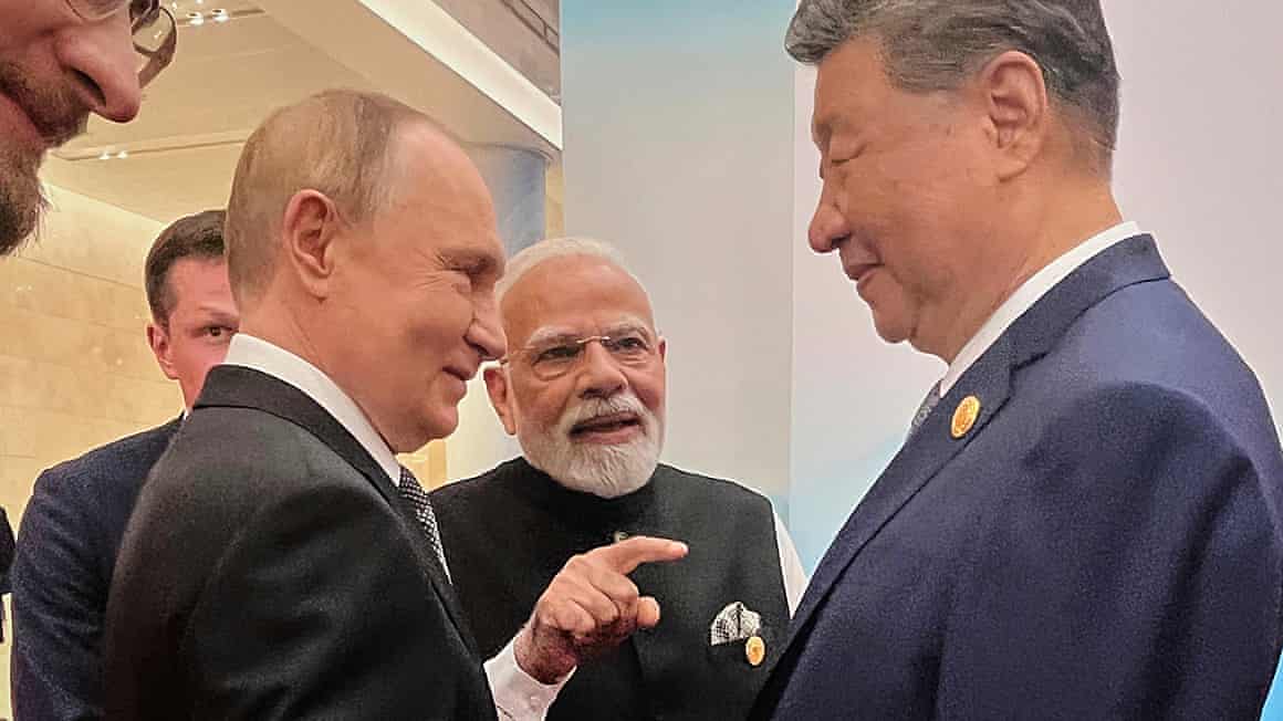Putin, Modi and Xi in conversation