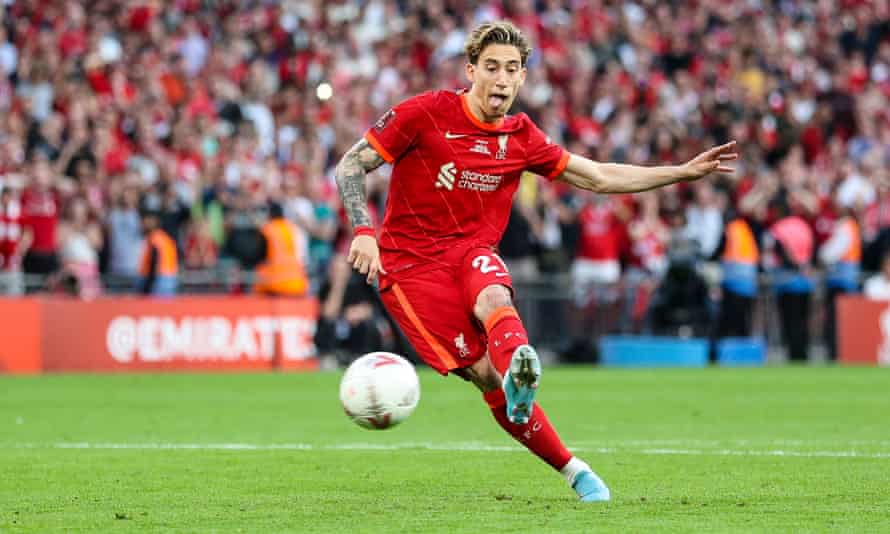 Kostas Tsimikas rolls in Liverpool's winning penalty
