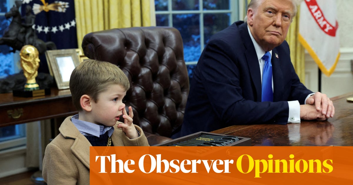 Elon Musk's four-year-old son blended in perfectly in the Oval Office with all the other bogeymen | Catherine Bennett
