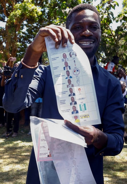 Opposition candidate Bobi Wine claims 'massive ballot stuffing' as Uganda goes to polls | Uganda | The Guardian