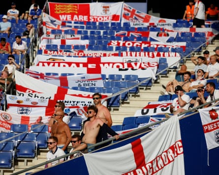 Sunshine and banners in the England away end