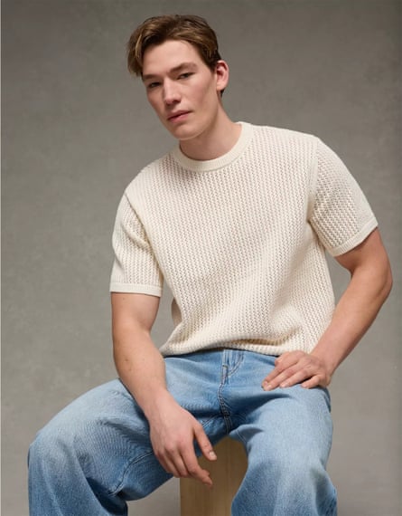 American Eagle Open Knit Sweater t-shirt