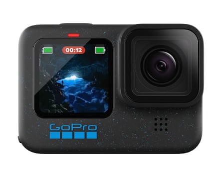 A GoPro HERO12 Black waterproof Action Camera with 5.3K60 Ultra HD Video.
