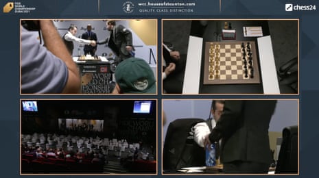 Magnus Carlsen vs Ian Nepomniachtchi- World Championship Match (2021) · 1-0  @chessfeed 