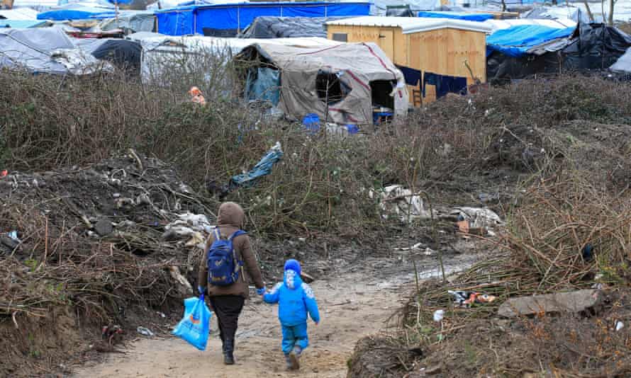 The Calais ‘jungle’, which was demolished nearly four weeks ago.