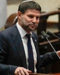 Israeli government minister making a speech.