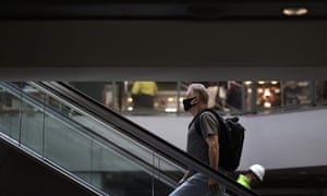 People are seen wearing face masks in Sydney CBD on September 02, 2020 in Sydney, Australia.