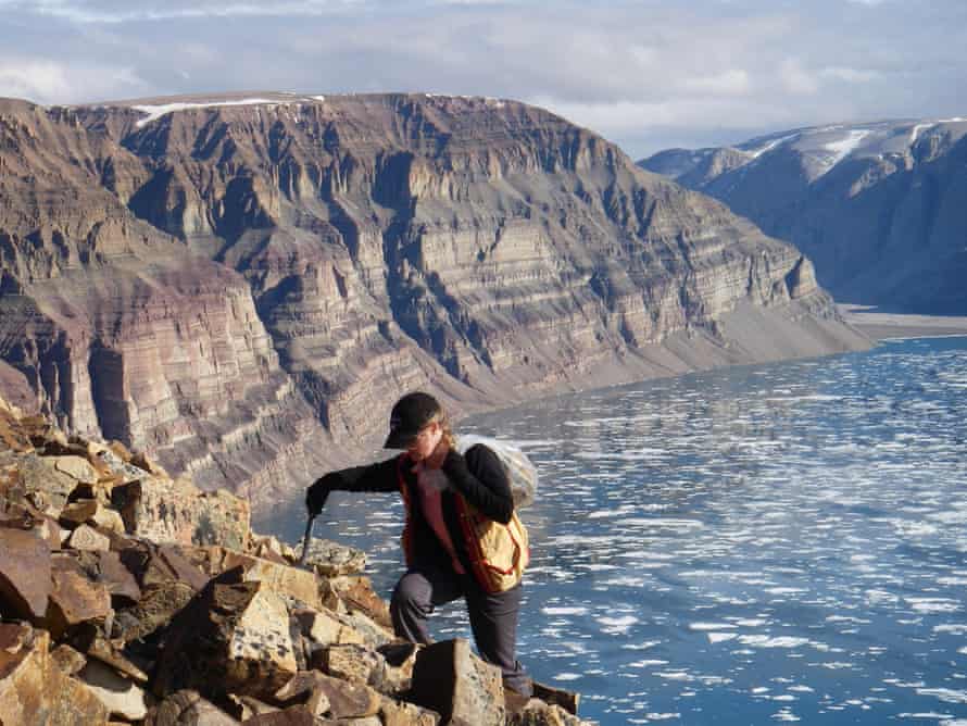 Prof Elizabeth Turner on northern Baffin Island, Nunavut