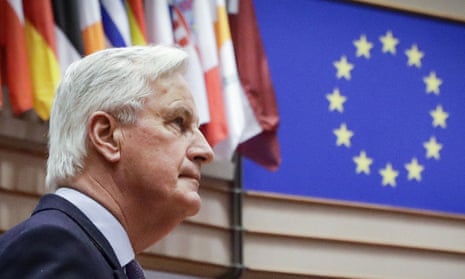 Michel Barnier, pictured during a European Parliament session in 2021.