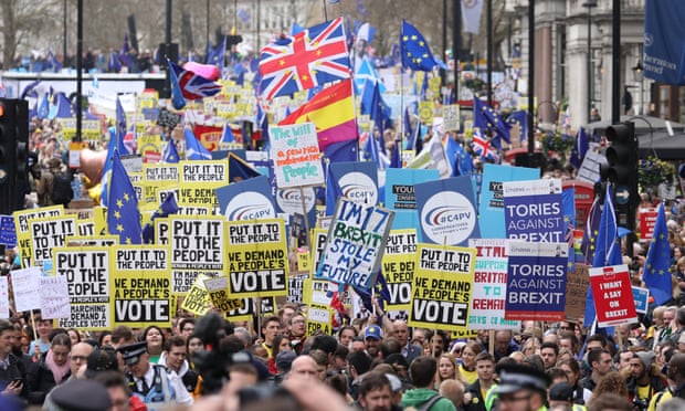 Anti-Brexit protest in London, 23 March 2019.