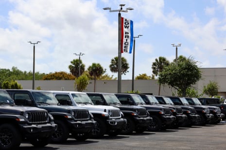 jeeps parked in a line