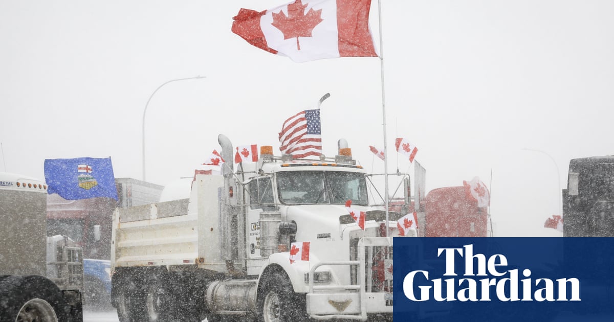 US anti-vaccine mandate campaigners aim to mimic Canadian convoy tactic US anti-vaccine mandate campaigners aim to mimic Canadian convoy tactic