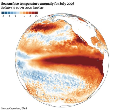 El Nino latest globe map web