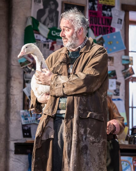 John Hodgkinson as the English ‘fool’ Tom Kettle in The Ferryman.