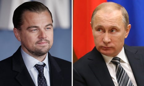 Leonardo DiCaprio and Vladimir Putin