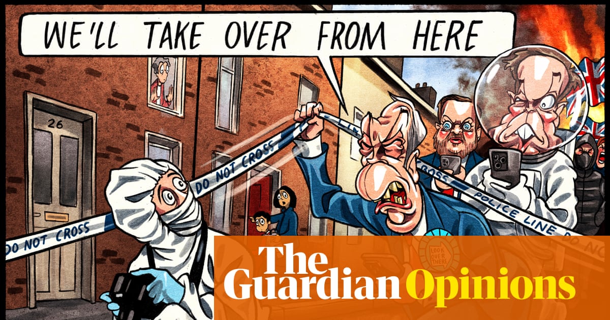 Ben Jennings on Britain’s anti-immigration protests – cartoon