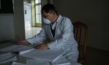 Dr Mohammed Khan at the Afghan-Japan Communicable Disease Hospital in Kabul.