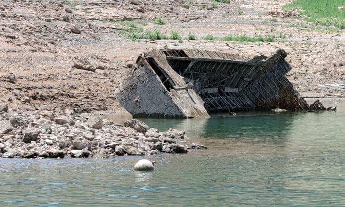 Lake Mead: shrinking waters uncover buried secrets and grisly finds | Nevada | The Guardian
