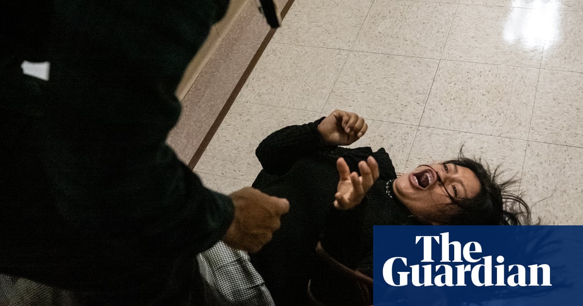 Ice officer relieved of duties' after video shows him manhandling woman at New York immigration court