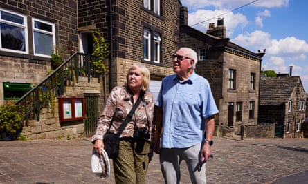 Helen Jones, from St Ives in Cornwall, was visiting with her brother Geoffrey Martin, who lives in Wakefield.