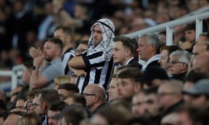 Newcastle United v Tottenham Hotspur Premier League<br>Dejected Newcastle fans in the Gallowgate End during the Premier League match between Newcastle United and Tottenham Hotspur at St James Park on October 17th 2021 in Newcastle, England (Photo by Tom Jenkins)