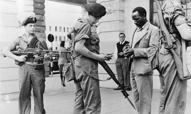 British troops in Kenya in 1953