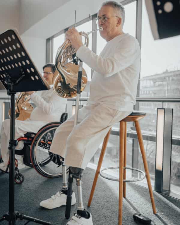 The best team-players: part of Paraorchestra’s brass section.